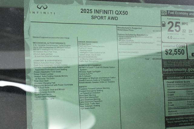 Photo of 2025 Slate Gray INFINITI QX50