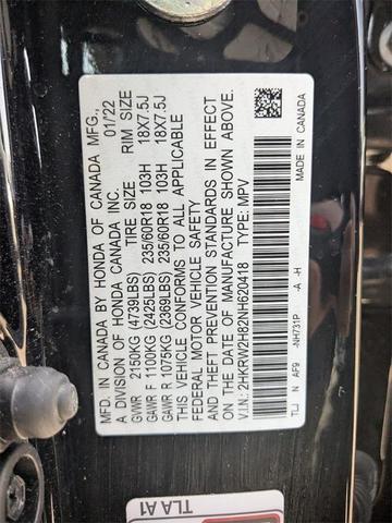 Photo of 2022 Black Honda CR-V