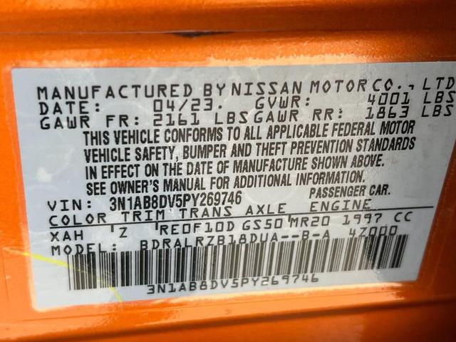Photo of 2023 Monarch Orange Metallic/Super Black Nissan Sentra