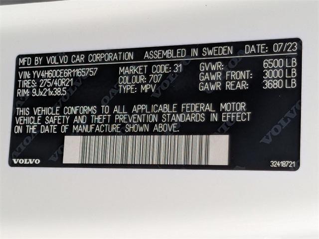 Photo of 2024 Crystal White Metallic Volvo XC90 Recharge Plug-In Hybrid