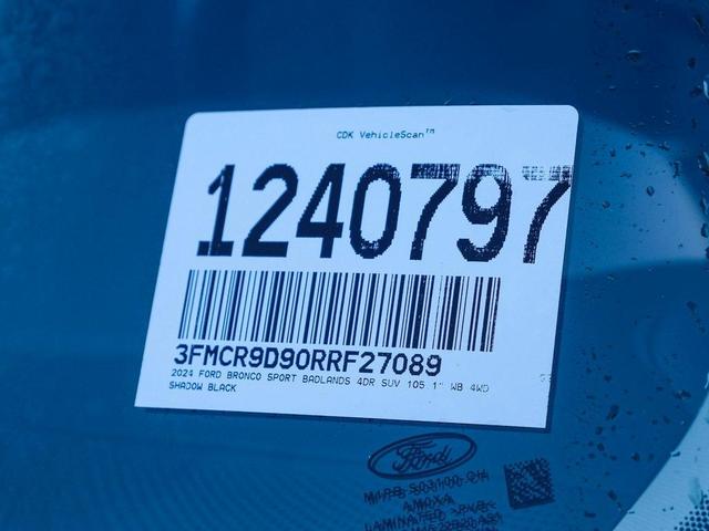 Photo of 2024 Shadow Black Ford Bronco Sport