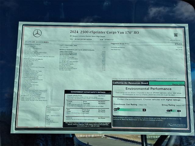 Photo of 2024 White Mercedes-Benz Sprinter 2500