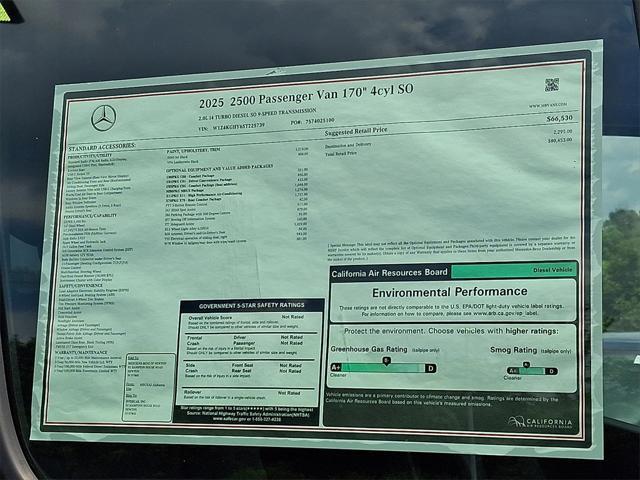 Photo of 2025 Black Mercedes-Benz Sprinter 2500