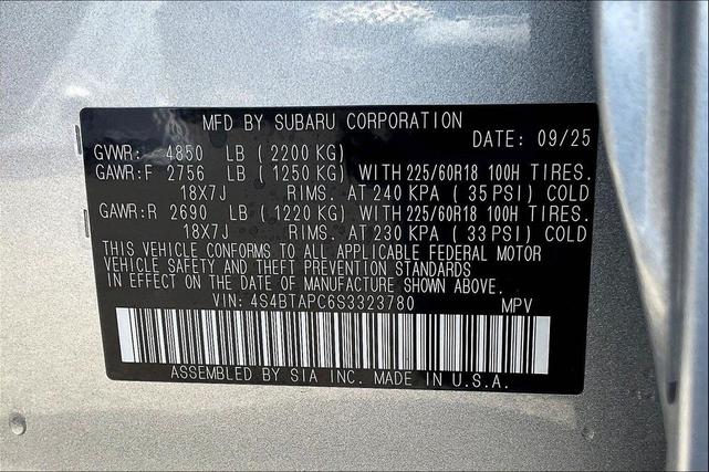 Photo of 2025 Ice Silver Metallic Subaru Outback