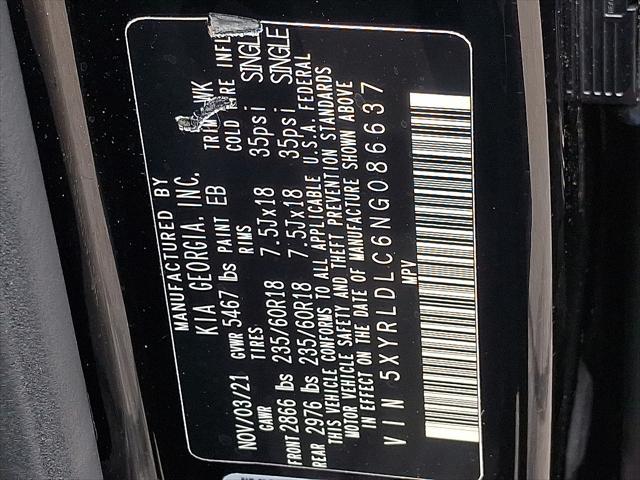 Photo of 2022 Ebony Black Kia Sorento