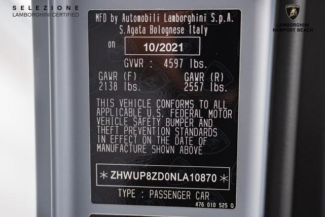 Photo of 2022 Grigio Acheso Lamborghini Aventador SVJ