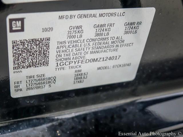 Photo of 2021 Black Chevrolet Silverado 1500