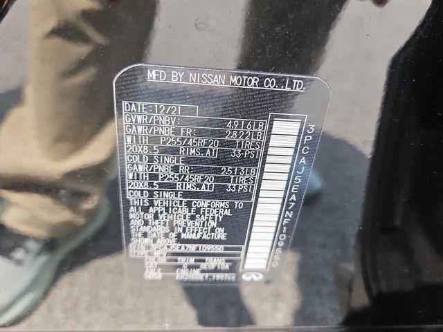 Photo of 2022 Mineral Black INFINITI QX50