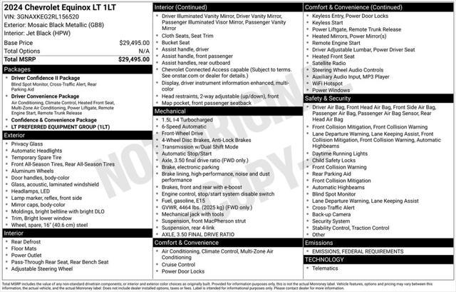 Photo of 2024 Mosaic Black Metallic Chevrolet Equinox