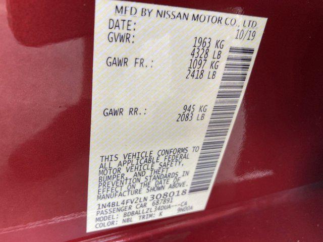 Photo of 2020 Scarlet Ember Tintcoat Nissan Altima
