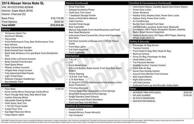 2016 Nissan Versa Note