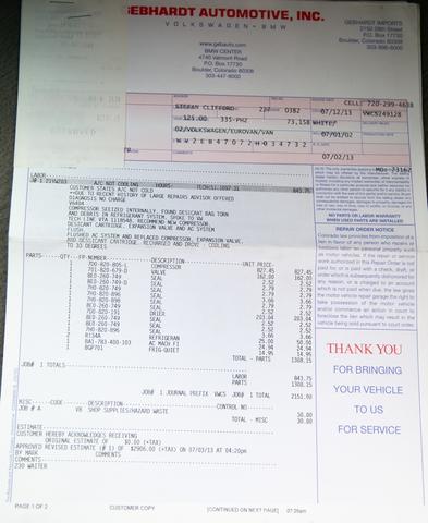 Photo of 2002 Tan Volkswagen Eurovan
