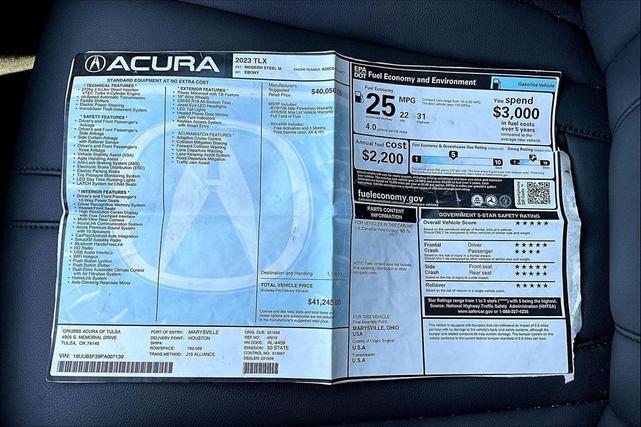 Photo of 2023 Modern Steel Metallic Acura TLX