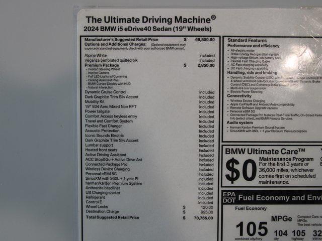 Photo of 2024 Alpine White BMW i5