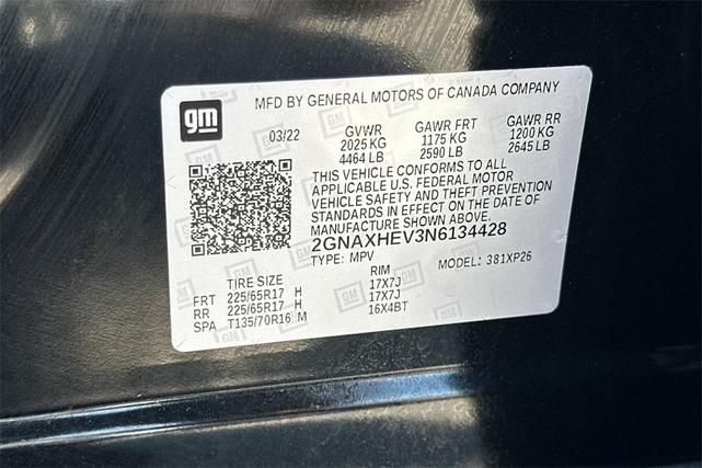 Photo of 2022 Mosaic Black Metallic Chevrolet Equinox