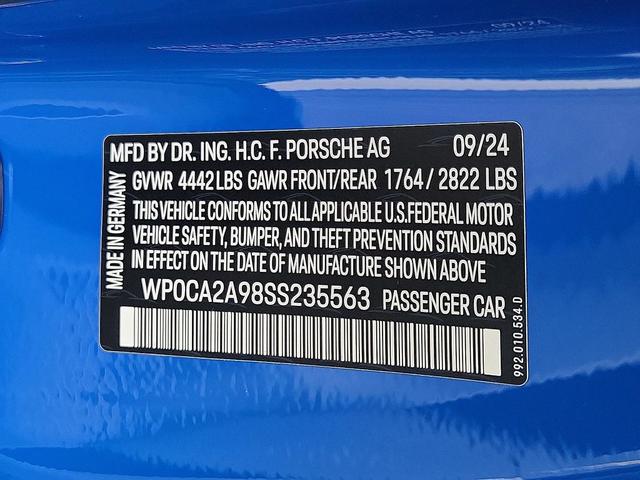 Photo of 2025 Lugano Blue Porsche 911