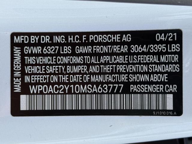 Photo of 2021 Carrara White Porsche Taycan