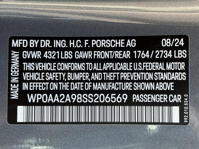 Photo of 2025 Vanadium Grey Metallic Porsche 911