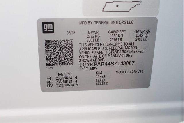 Photo of 2025 Crystal White Tricoat Cadillac XT6
