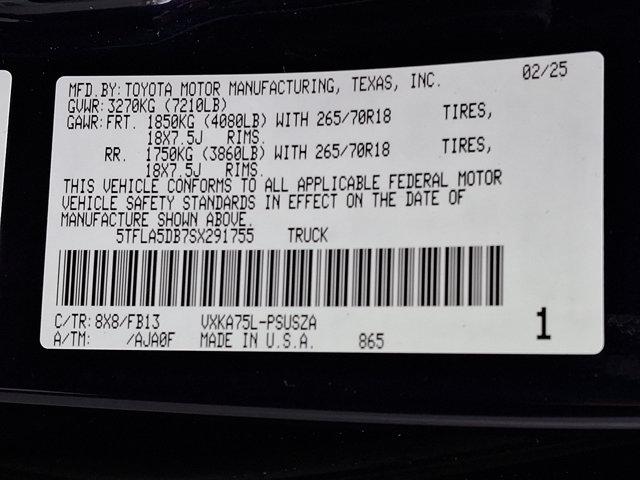 Photo of 2025 Blueprint Toyota Tundra