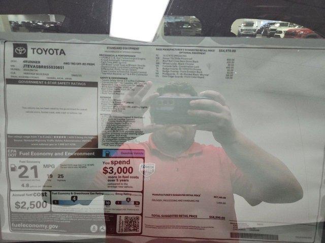 Photo of 2025 Blue Toyota 4Runner