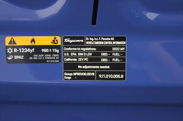 Photo of 2022 Blue Porsche Taycan