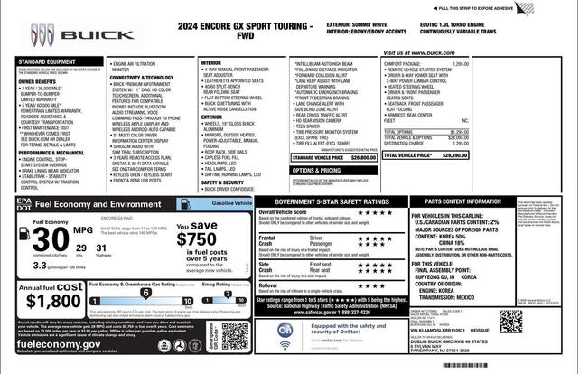 Photo of 2024 Summit White Buick Encore GX