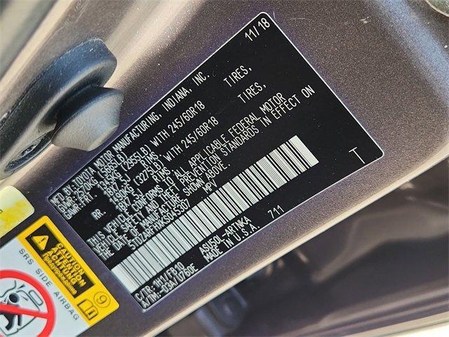 Photo of 2019 Predawn Gray Mica Toyota Highlander