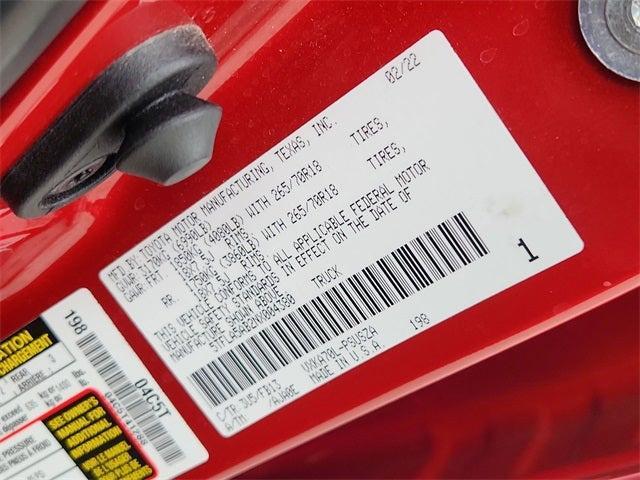 Photo of 2022 Red Toyota Tundra