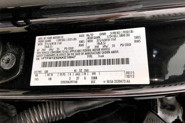 Photo of 2022 Agate Black Metallic Ford F-150