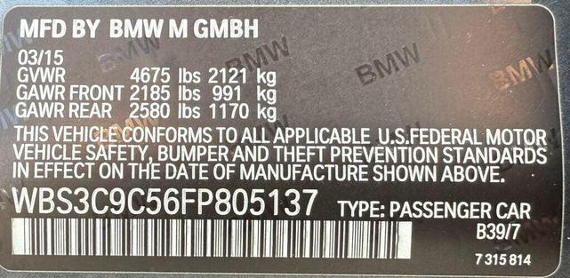 Photo of 2015 Mineral Gray Metallic BMW M3