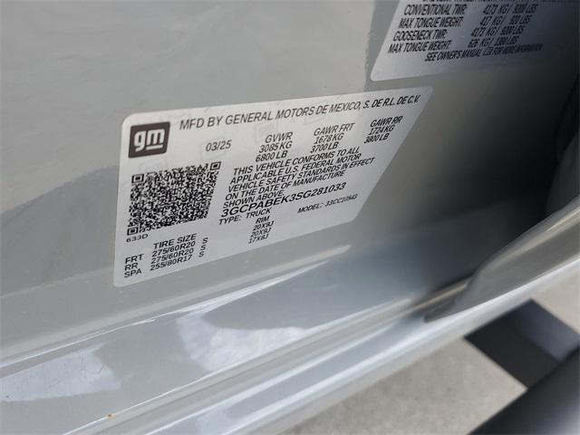 Photo of 2025 Slate Gray Metallic Chevrolet Silverado 1500