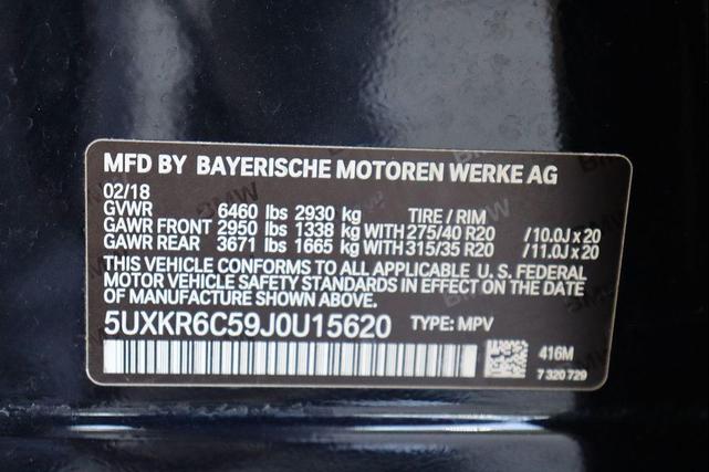 Photo of 2018 Carbon Black Metallic BMW X5