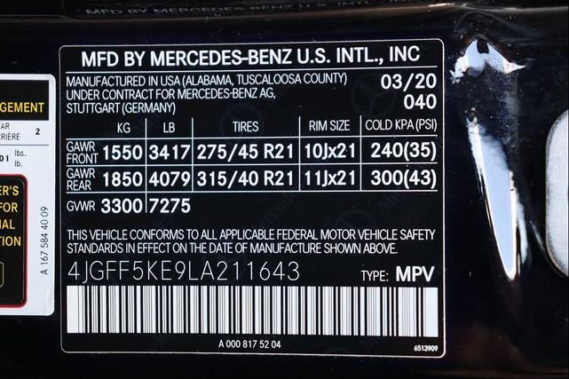 Photo of 2020 Black Mercedes-Benz GLS 450