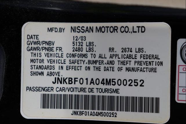Photo of 2004 Black Obsidian INFINITI Q45