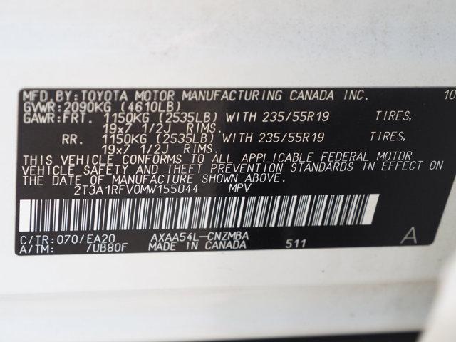 Photo of 2021 Blizzard Pearl Toyota RAV4
