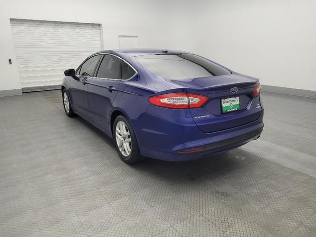 Photo of 2015 Deep Impact Blue Ford Fusion