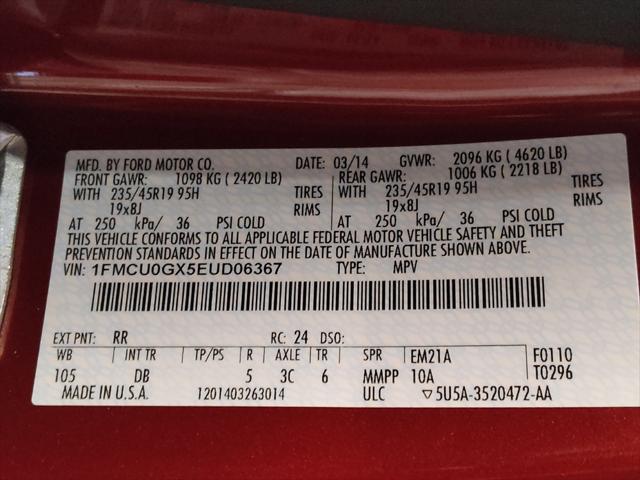 Photo of 2014 Ruby Red Tinted Clearcoat Ford Escape