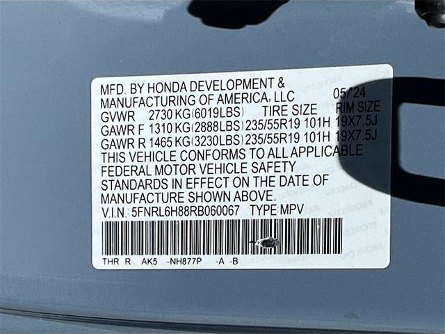 Photo of 2024 Light Blue Honda Odyssey