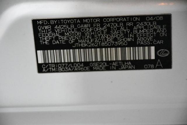 Photo of 2008 White Lexus IS 250
