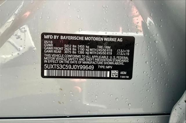 Photo of 2018 Glacier Silver Metallic BMW X3
