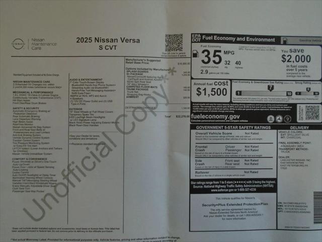 Photo of 2025 Brilliant Silver Metallic Nissan Versa