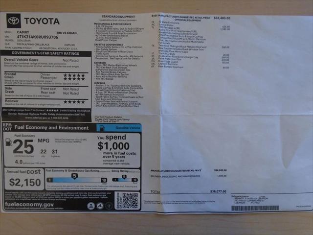 Photo of 2024 Wind Chill Pearl/Midnight Black Metallic Toyota Camry