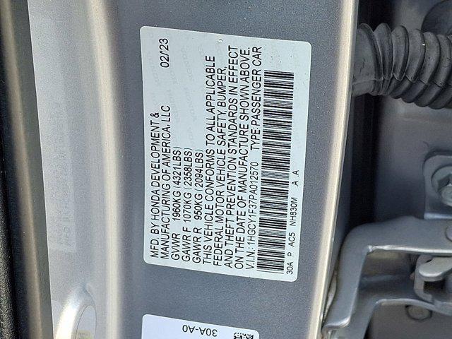 Photo of 2023 Lunar Silver Metallic Honda Accord