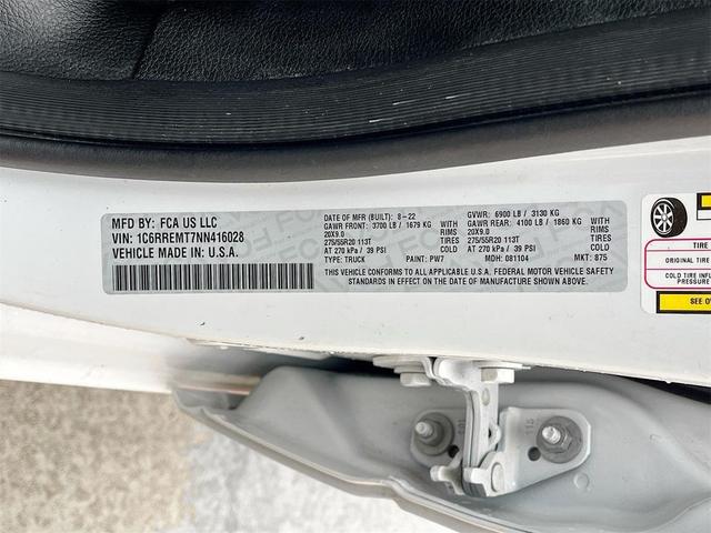 Photo of 2022 Bright White Clearcoat RAM 1500