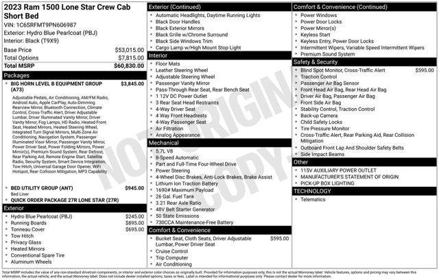 2023 RAM 1500