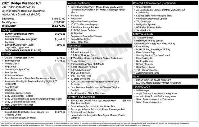 2021 Dodge Durango