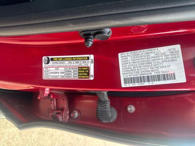 Photo of 2022 Red Honda Ridgeline