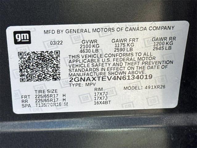 Photo of 2022 Gray Chevrolet Equinox