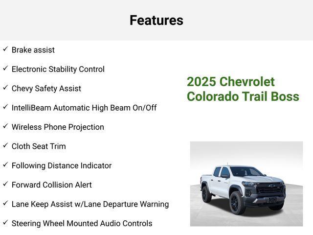 Photo of 2025 White Chevrolet Colorado
